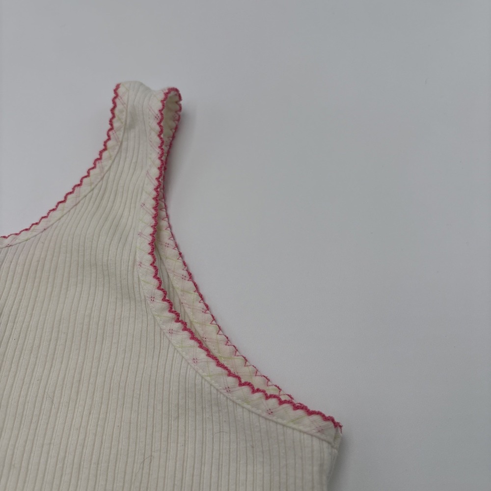J Appel Classics Tank Top Sleeveless Womens Size Medium Strawberry's Floral Embr - Picture 13 of 15